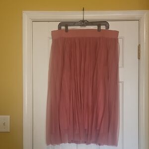 Torrid Dusty Rose A-Line Tulle Skirt